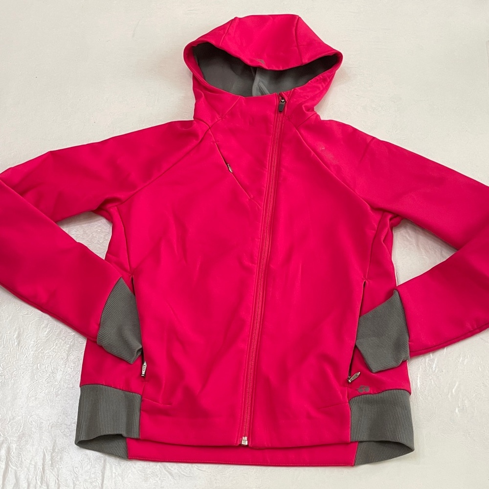Respect Your Universe HOODED FLEECE LINED JACKET - Fuchsia/Grey